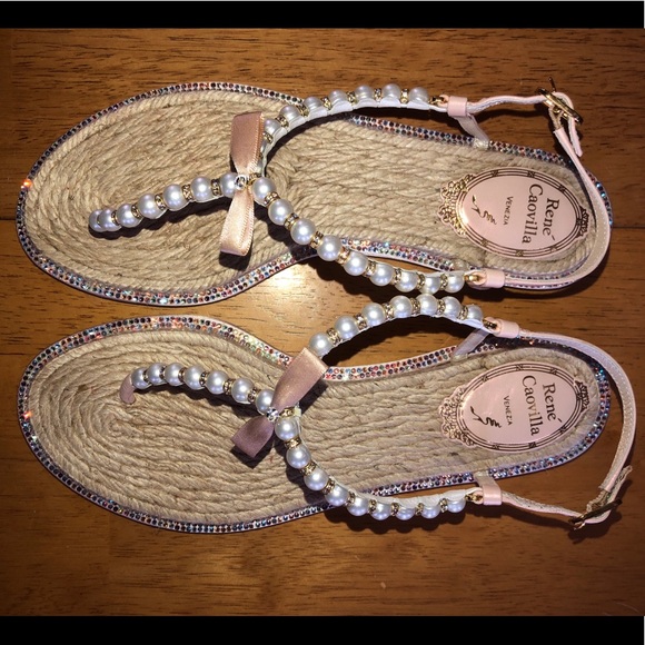 Rene Caovilla Shoes - Rene Coavilla - Eliza Espadrille Flip